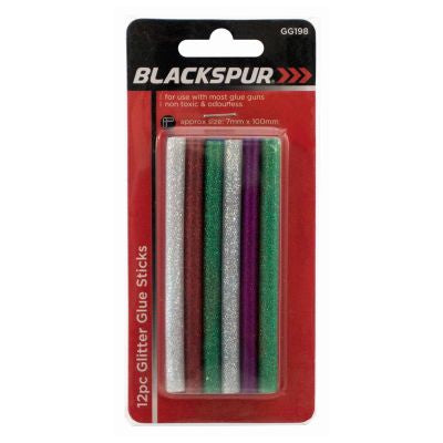 BLACKSPUR BÂTONS DE COLLE À PAILLETTES 12 PIÈCES - 100 X 7MM