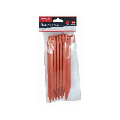 PIQUETS DE TENTE EN PLASTIQUE BLACKSPUR (6 PIÈCES) - 22 CM