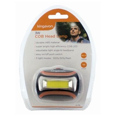 LAMPE FRONTALE COB BLACKSPUR 3W