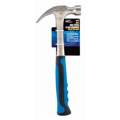 PRO-USER ONE PIECE 16OZ CLAW HAMMER WITH TPR GRIP