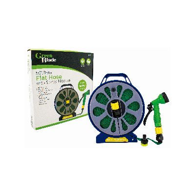 BLACKSPUR TUYAU PLAT DE 15M AVEC BUSE D'ARROSAGE