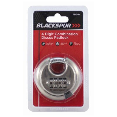 Cadenas à combinaison à 4 chiffres BLACKSPUR