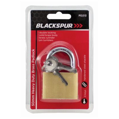 Cadenas en laiton robuste BLACKSPUR 50 mm avec anse renforcée