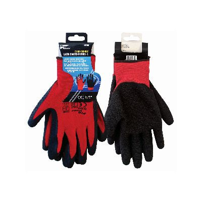 BLACKSPUR BLACK CRINKLE LATEX COATED GLOVES - L