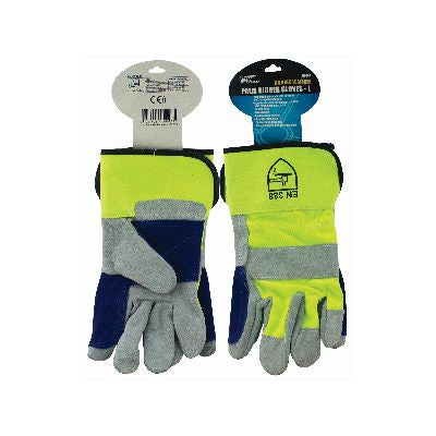 GANTS DE GRUTIER BLACSKPUR EN CUIR DOUBLE PAUME - T. L