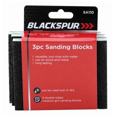 BLACKSPUR 3PK SANDING BLOCKS