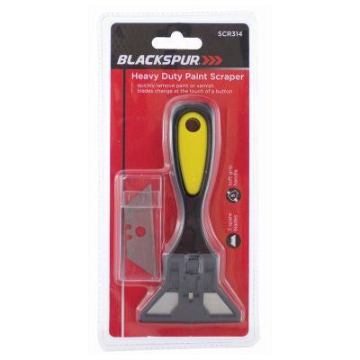 HEAVY DUTY PAINT SCRAPER WITH 3 SPARE BLADES