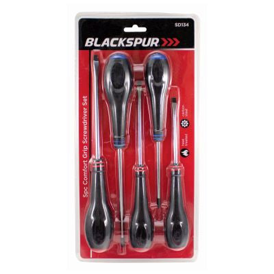 JEU DE TOURNEVIS 5 PIÈCES CONFORT GRIP BLACKSPUR
