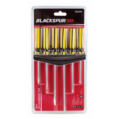 JEU DE 6 TOURNEVIS BLACKSPUR AVEC SUPPORT