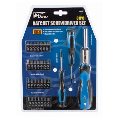 BLACKSPUR PRO-USER 31PC RACHETS/DRIVER SET