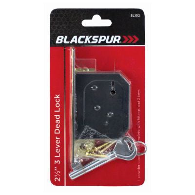 BLACKSPUR (63mm) Serrure à mortaiser 3 pênes 2 1/2"