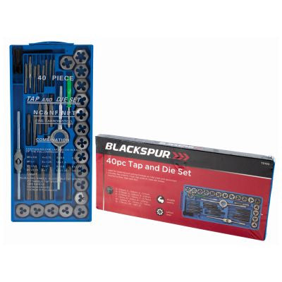 Jeu de 40 tarauds et filières BLACKSPUR