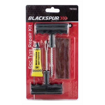 BLACKSPUR 6PC TYRE REPAIR KIT