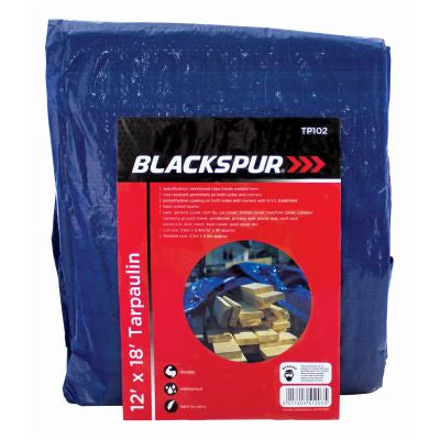 BÂCHE BLACKSPUR 3,6 m x 5,4 m - BLEUE