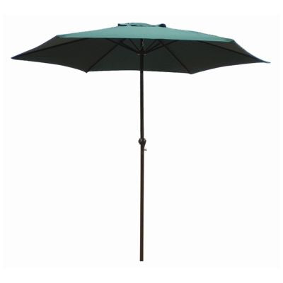 BLACKSPUR 2.7M WIND UP PARASOL WITH STEEL SHAFT - GREEN