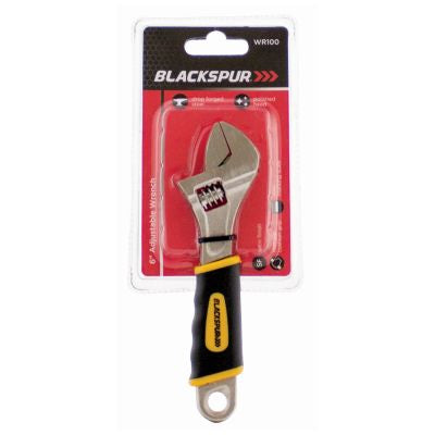 BLACKSPUR 6" POWER GRIP ADJUSTABLE WRENCH