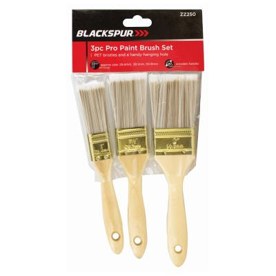 ENSEMBLE DE 3 PINCEAUX DE PEINTURE PROFESSIONNELS BLACKSPUR