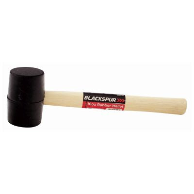 MAILLET EN CAOUTCHOUC 16 OZ BLACKSPUR AVEC MANCHE EN BOIS