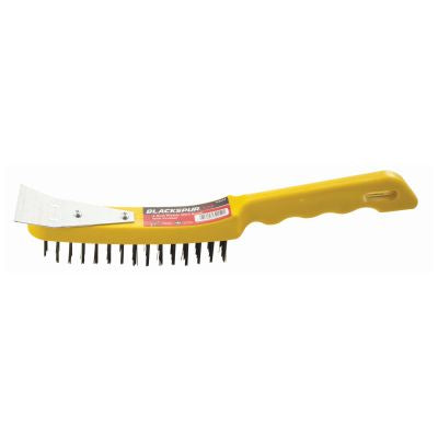 BROSSE PLASTIQUE 4 RANGÉES AVEC RACLETTE BLACKSPUR