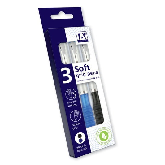 ANKER PENS SOFT GRIP 3pk