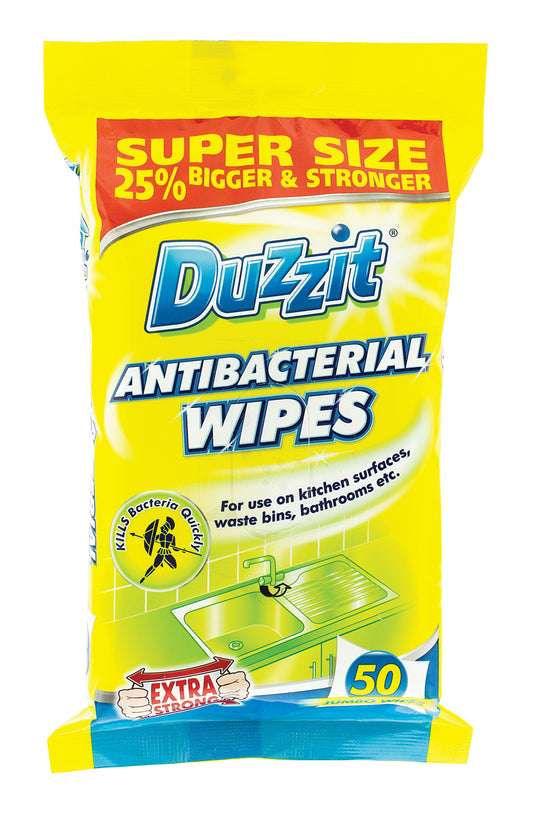 Duzzit Anti-Bacterial Wipes 50pk