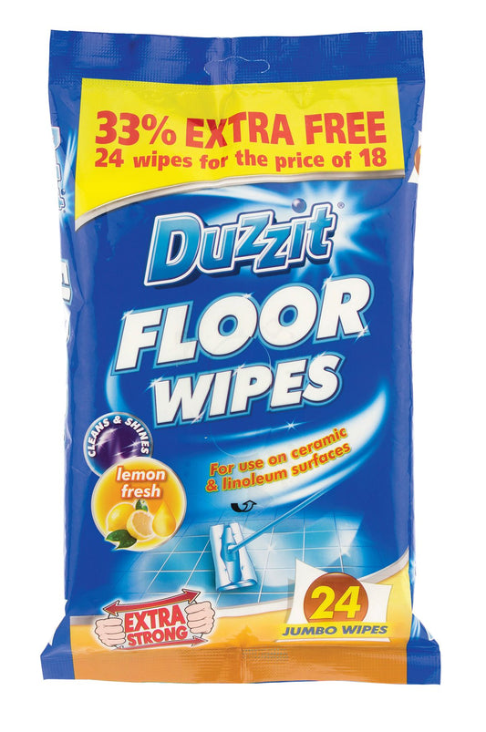 Duzzit Lingettes pour sols, paquet de 24