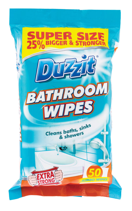 Lingettes Salle de Bain Duzzit, paquet de 50