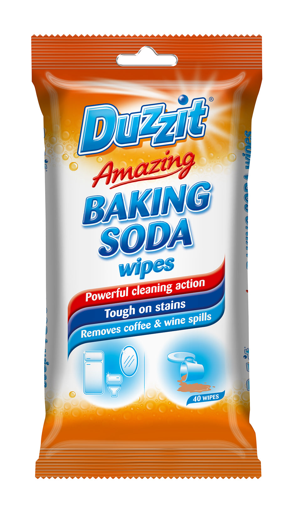 Lingettes Duzzit Amazing Bicarbonate de Soude (40 lingettes)