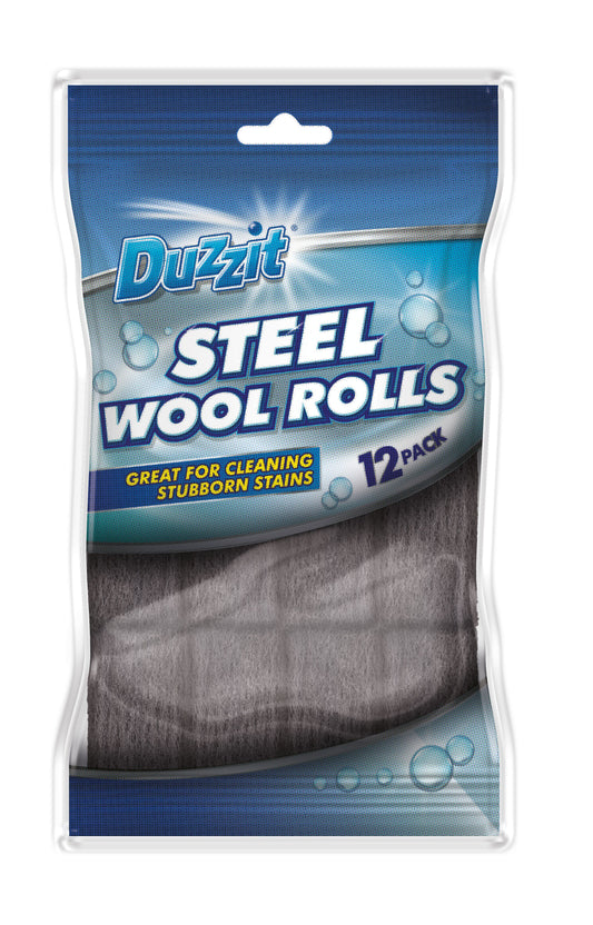 Duzzit Rouleaux de laine d'acier 12 pièces 5 g