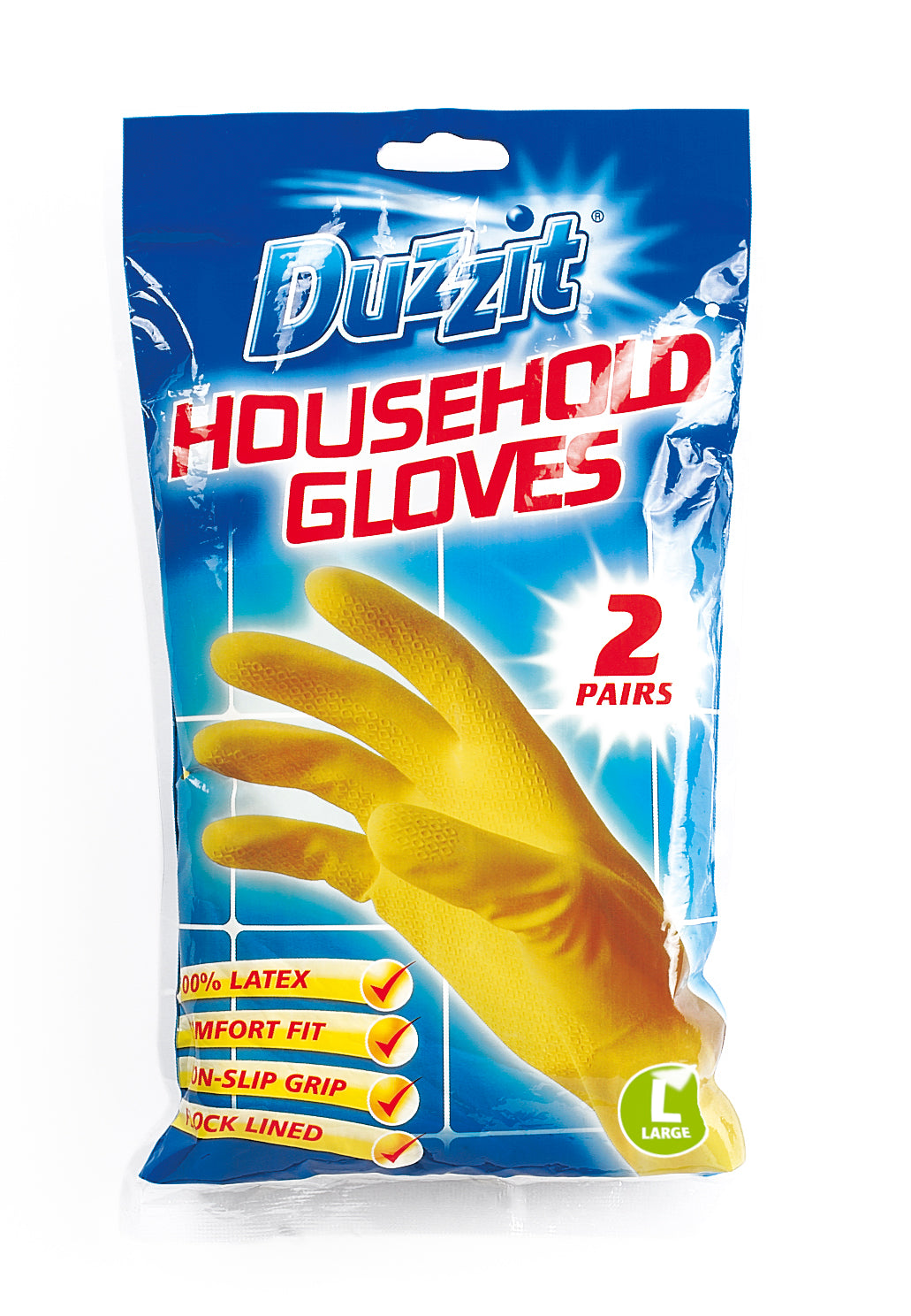 Gants ménagers Duzzit Taille L Lot de 2