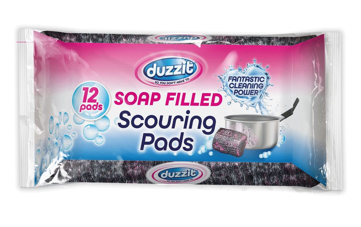 Duzzit Tampons à récurer savonneux 12 p.