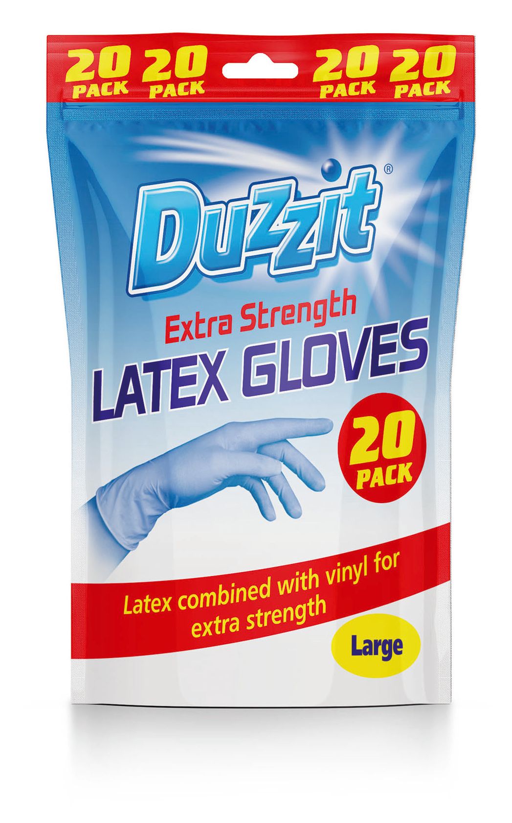 Duzzit Gants en Latex Grande Taille, Paquet de 20