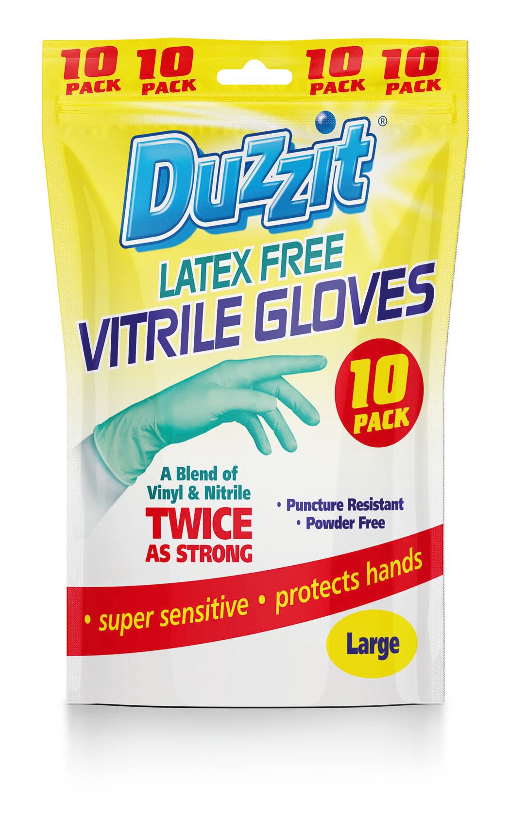Gants Vitrile Duzzit Grande taille 10 paires