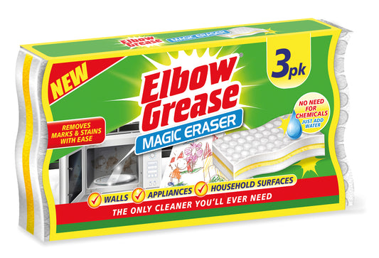 Elbow Grease Sponge Eraser 3pk
