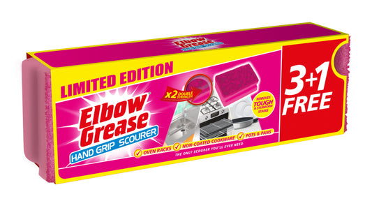 Elbow Grease Pink Scourer 4pk