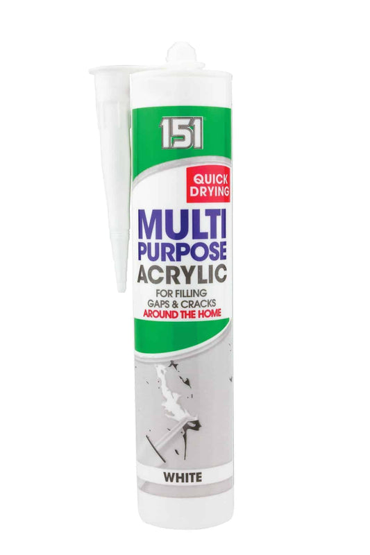 Mastic acrylique blanc multi-usages 151, cartouche de 280 ml