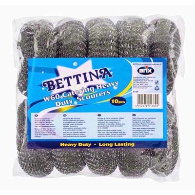 Bettina Éponges à Récurer Métalliques W60, Lot de 10