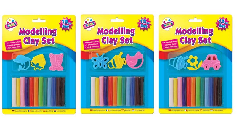 15 Piece Modelling Clay Set with Tools