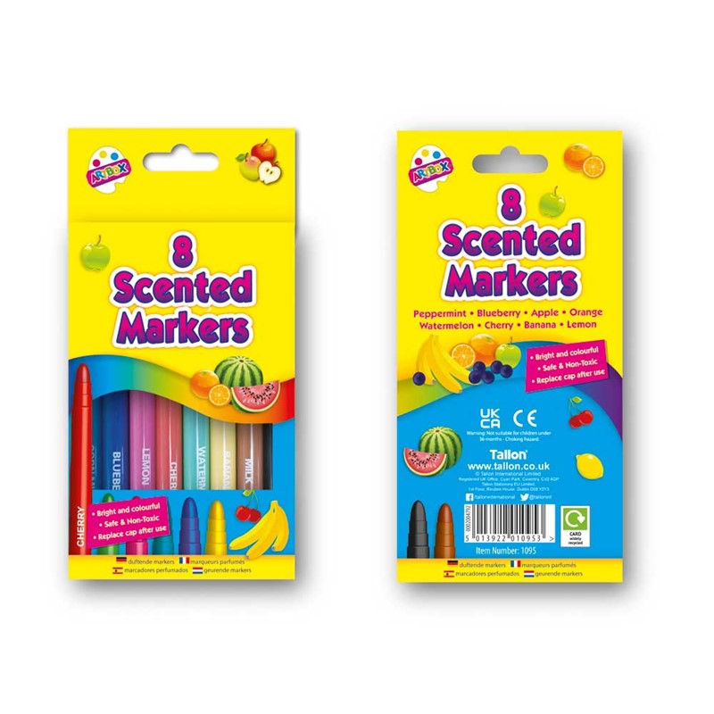 8 Scented thick Jumbo Markers