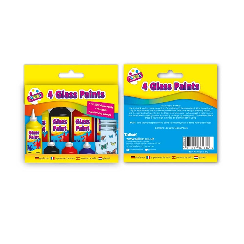 Glass Paints 4 x 22ml