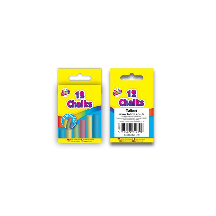 12 Col. Chalks In hanging box