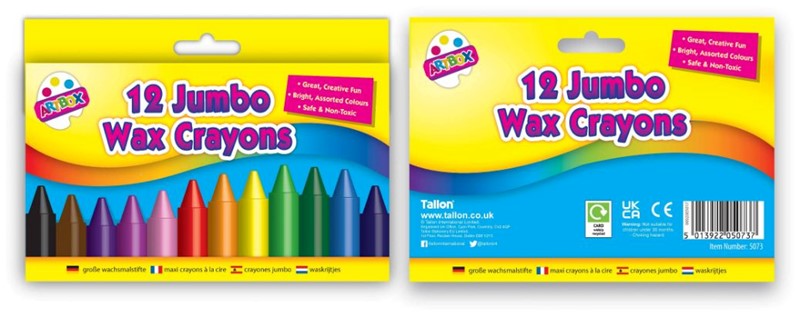 12 Jumbo Wax Crayons