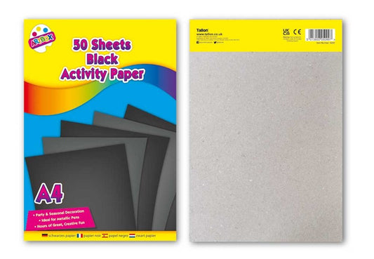 ART BOX A4 50 SHEET BLACK PAD