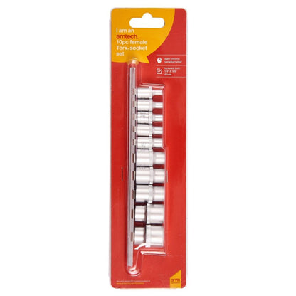Jeu de douilles Torx femelle Amtech 10 pièces