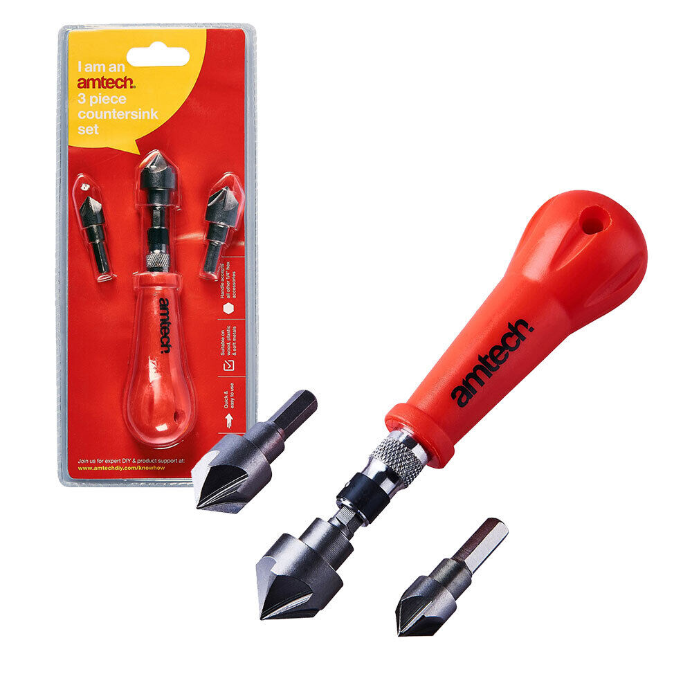 AMTECH COUNTERSINK 3PC SET