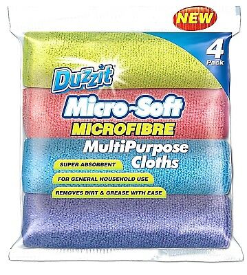 Duzzit Microfibre Cloth 4pk