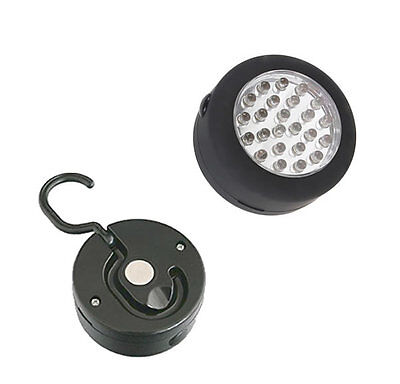 PROJECTEUR DE TRAVAIL ROND À 24 LED BLACKSPUR À PILES