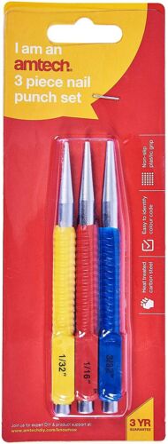 AMTECH COL CODE NAIL PUNCH 3PC SET