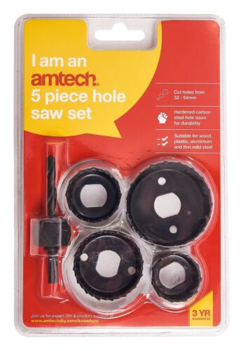 AMTECH  HOLE SAW SET 5PC