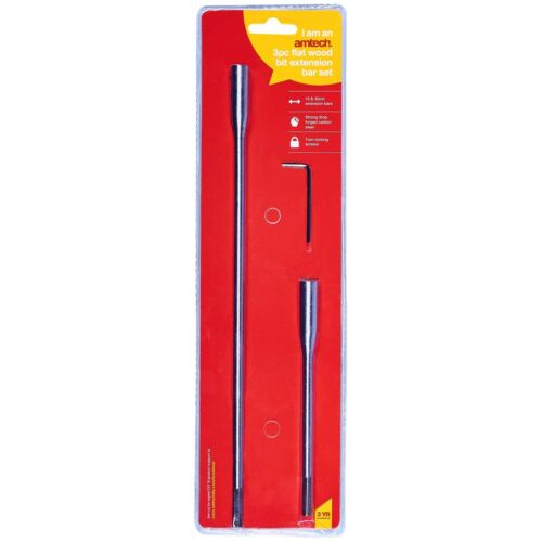AMTECH KIT DE BARRES D'EXTENSION PLATES POUR LE BOIS 3 PIÈCES